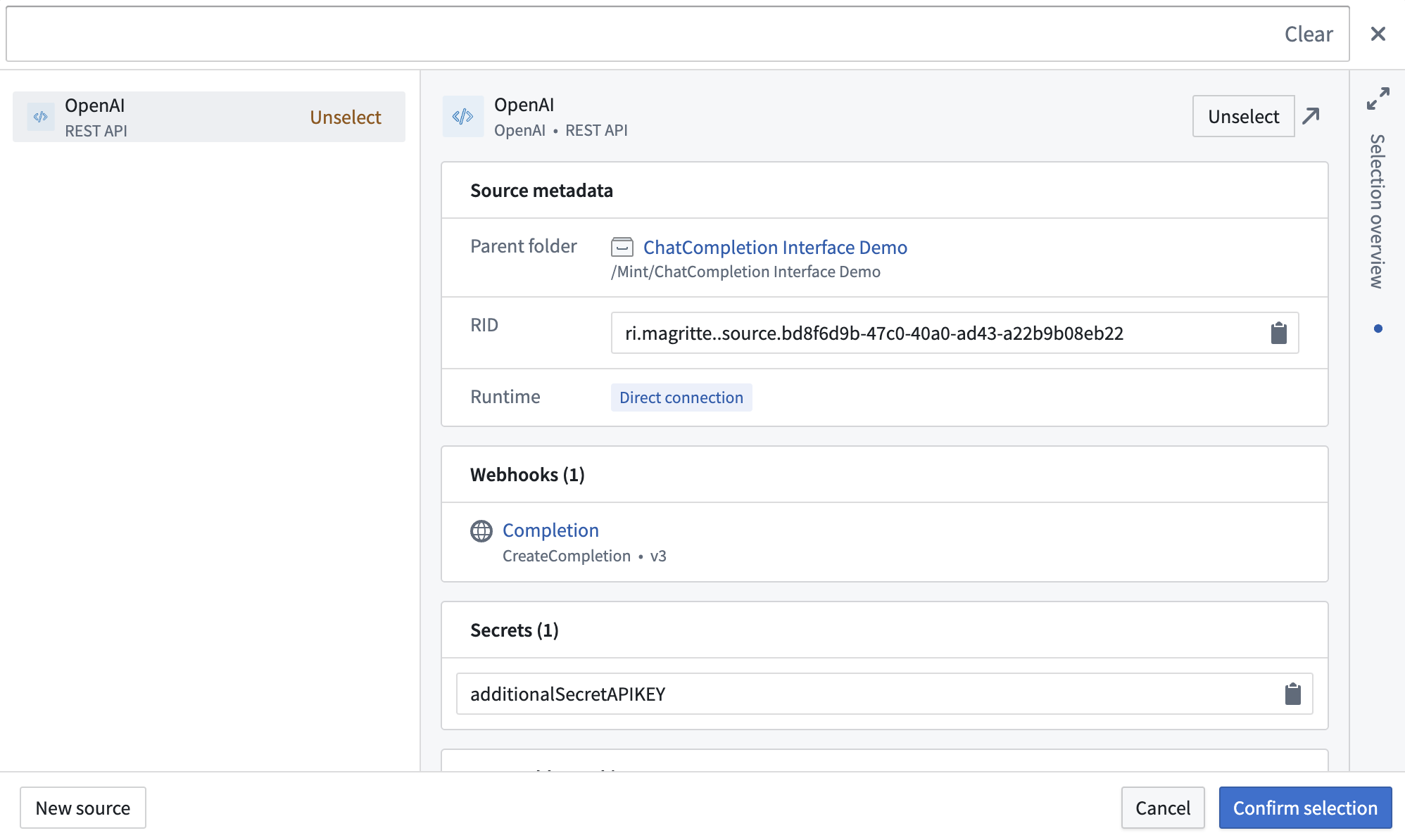 Import source and webhook into Typescript repository.
