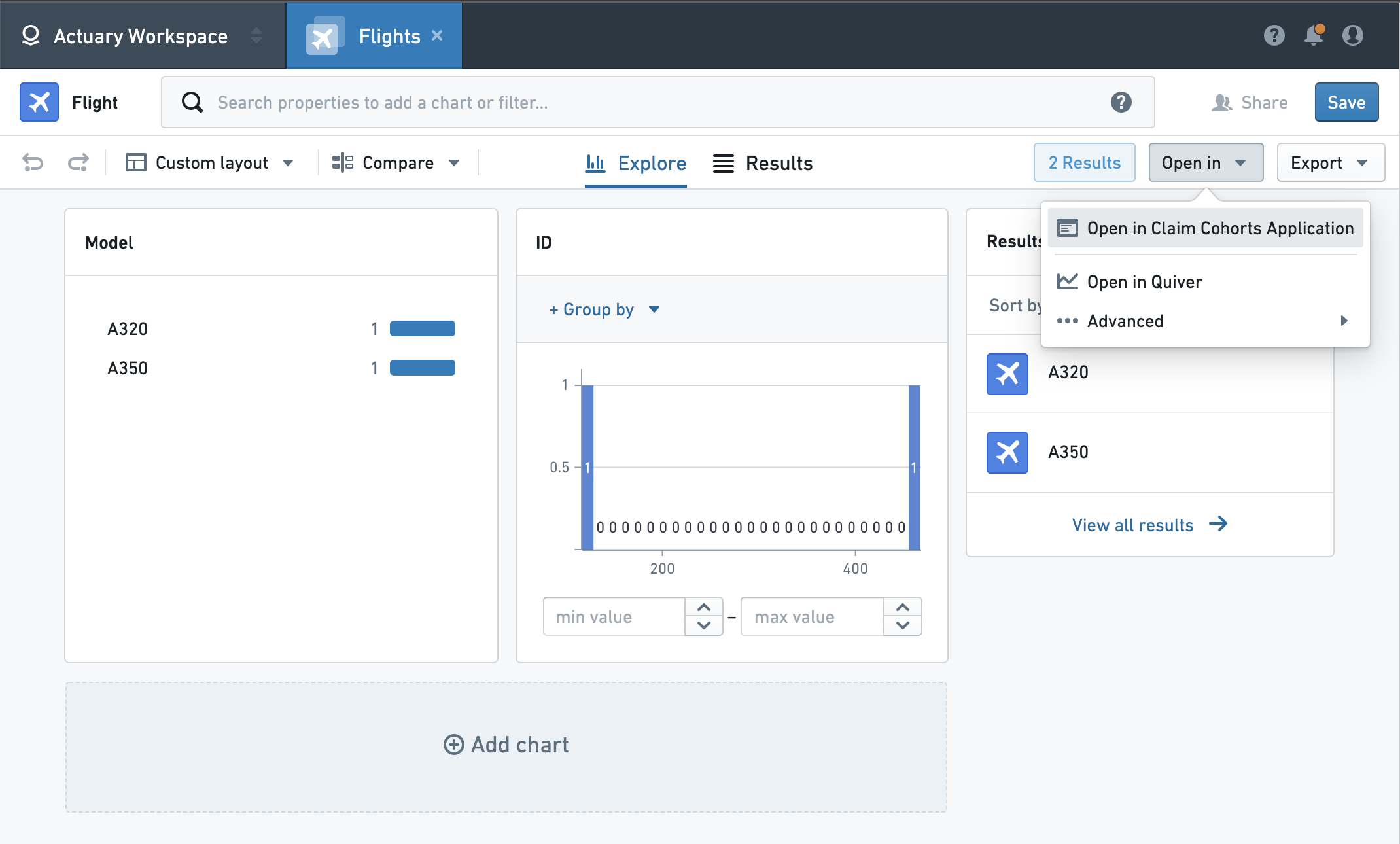 Navigation Actuary Workspace Discoverable Modules