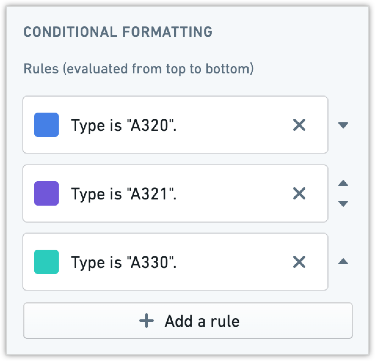 Example type colors