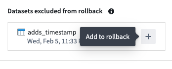 Add an excluded dataset back for rollback.