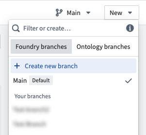 Branch selector.