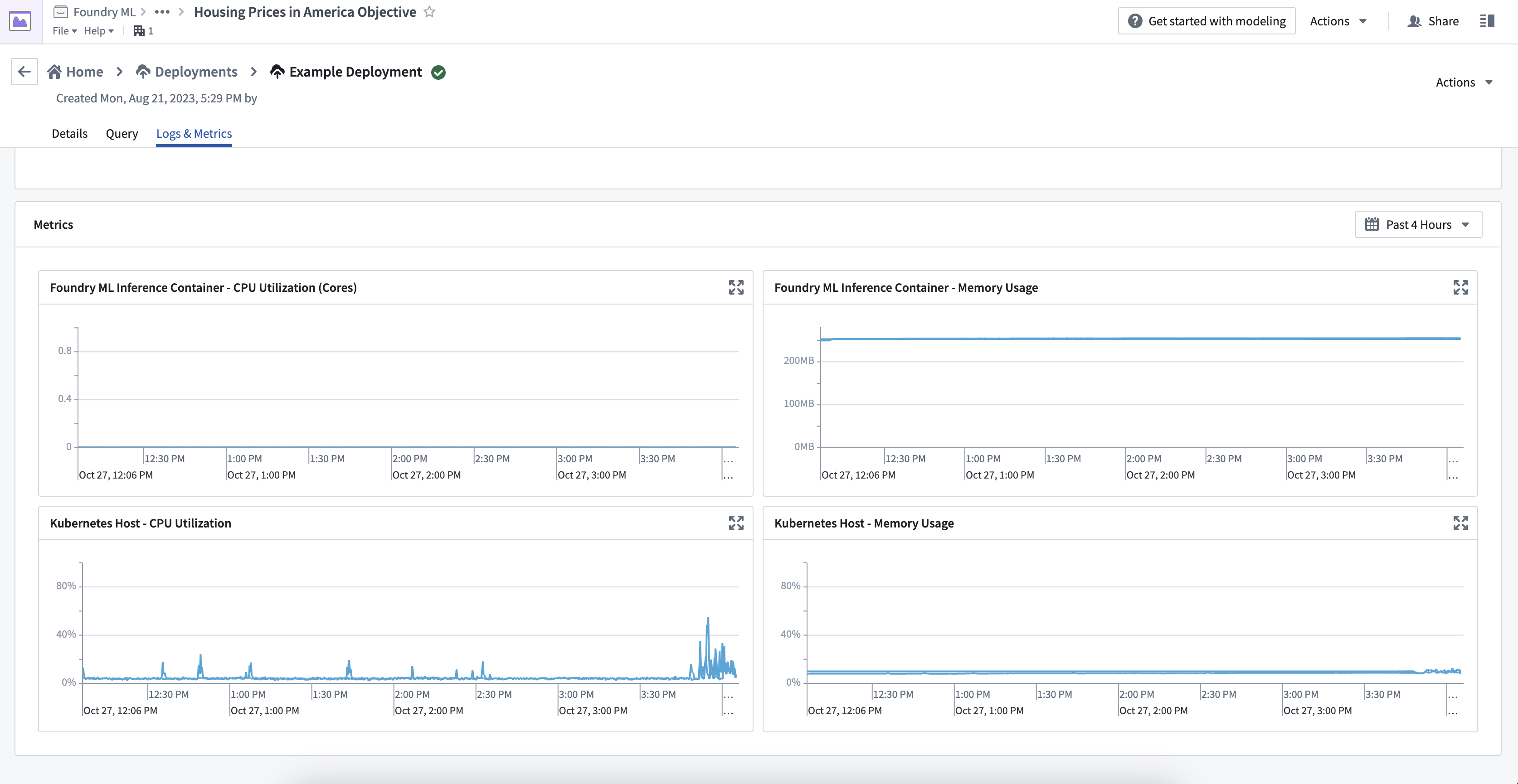 view live metrics
