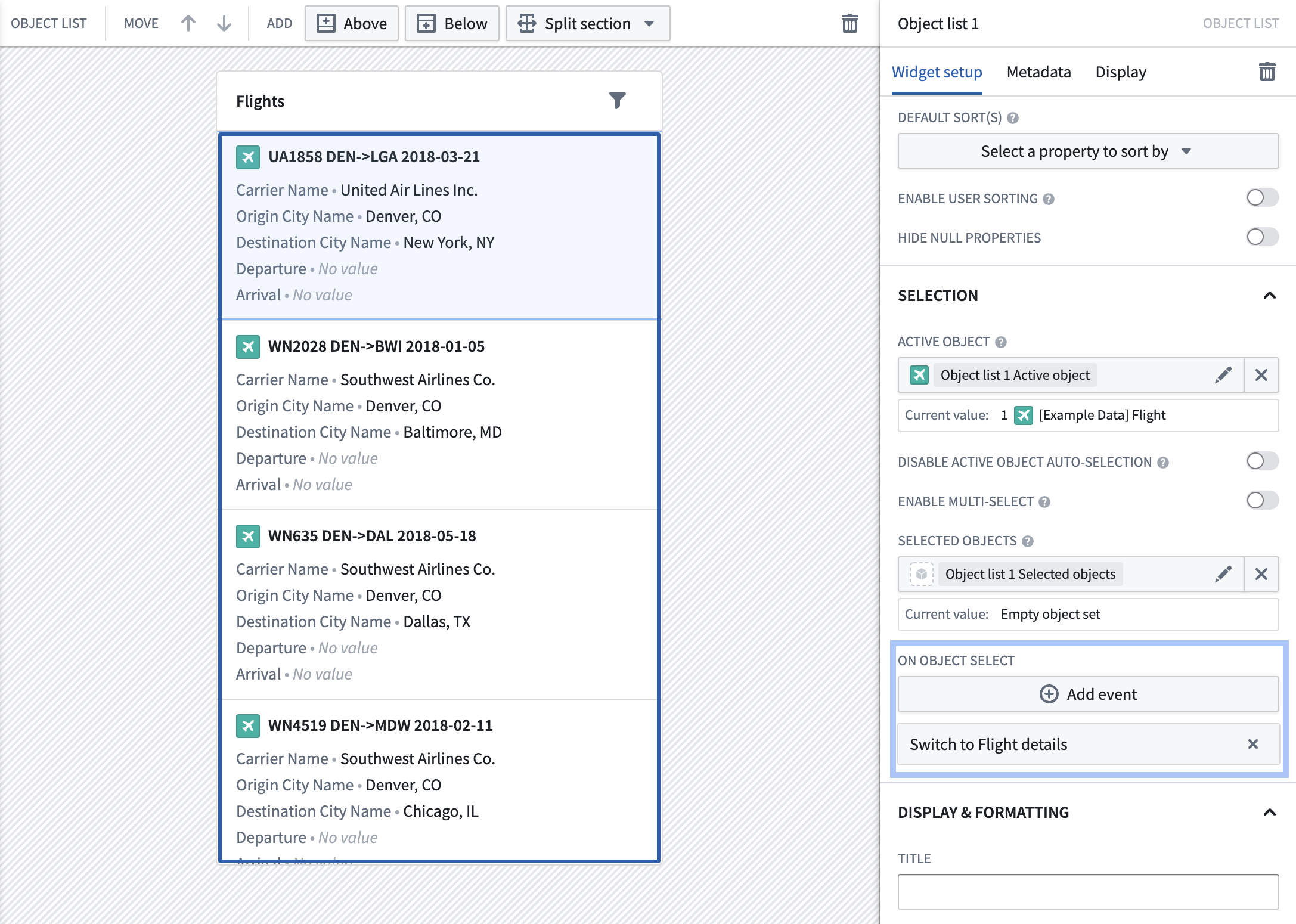 configure navigation