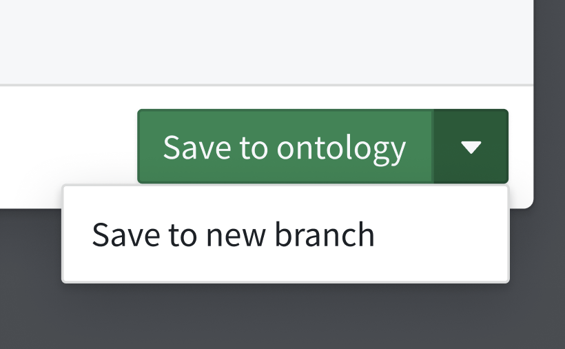 Save to ontology option.