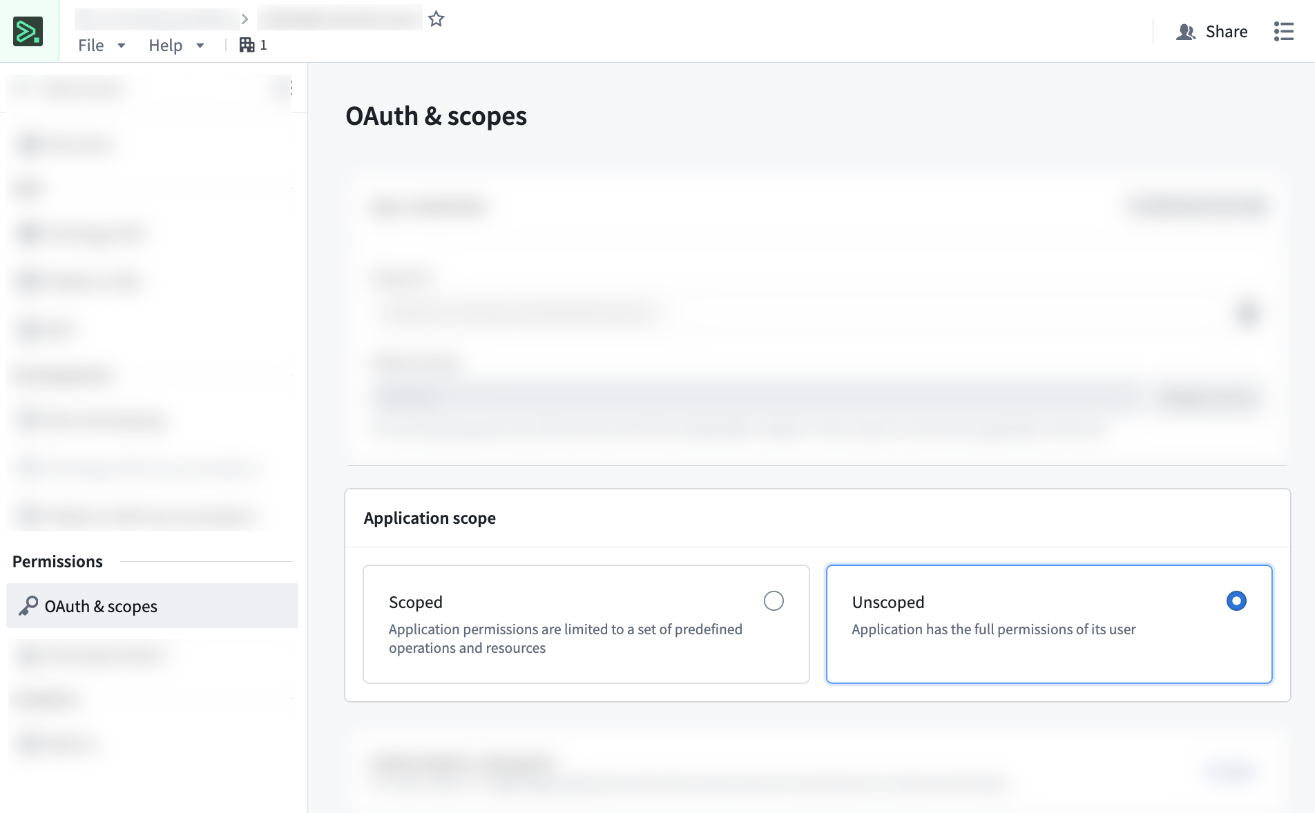 Setting an application to "Unrestricted" in Developer Console.