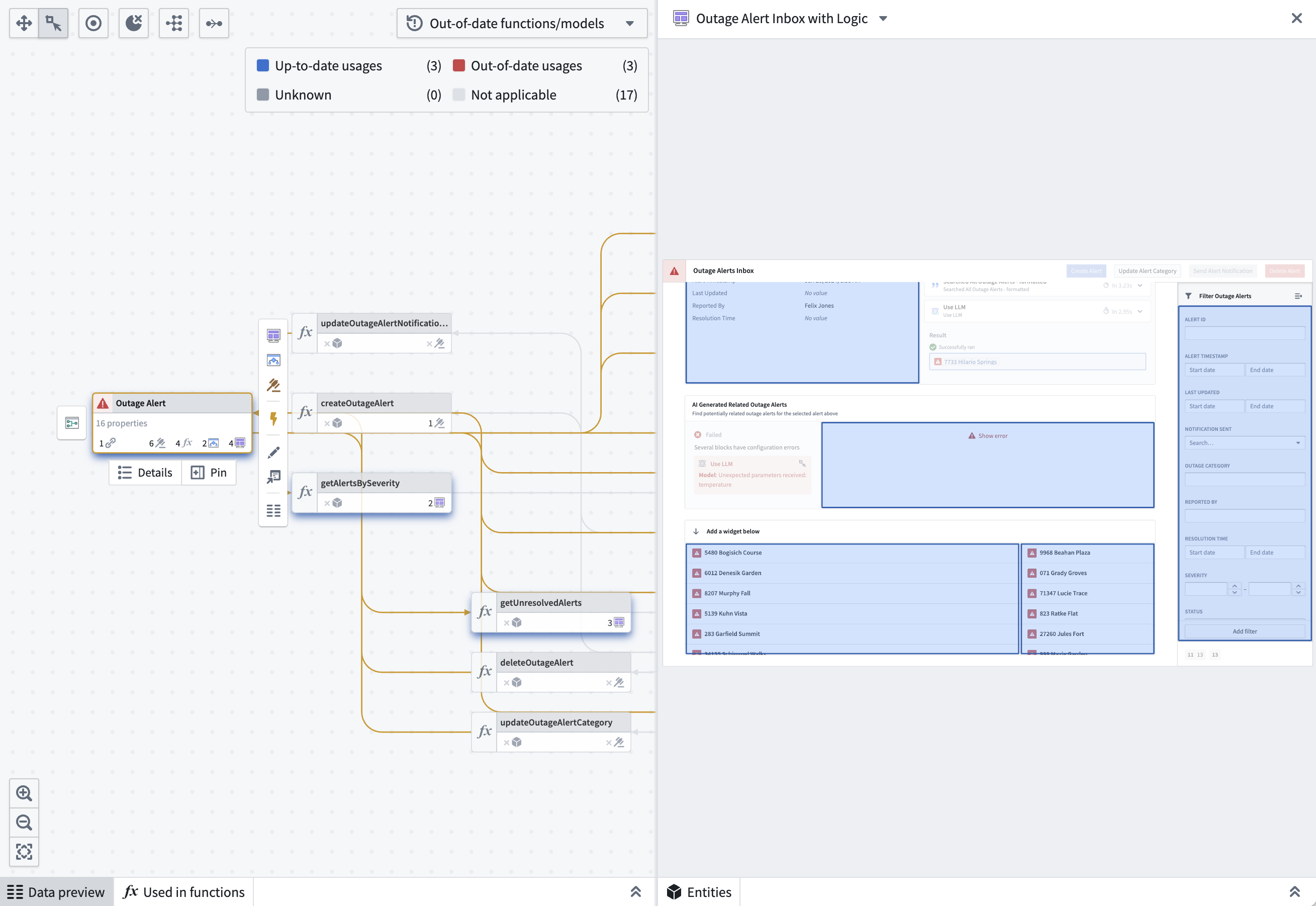 Example Workflow Lineage node on graph.