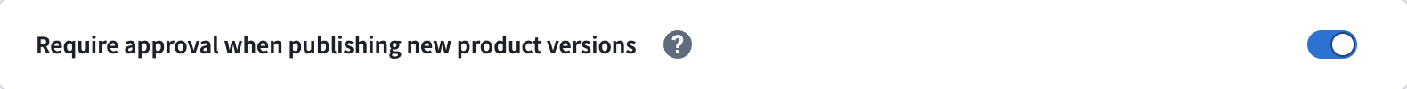 The approval requirement toggle in the store settings.