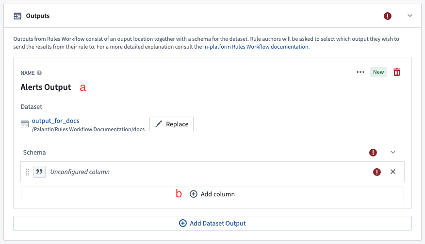 Configuring the Workflow Output
