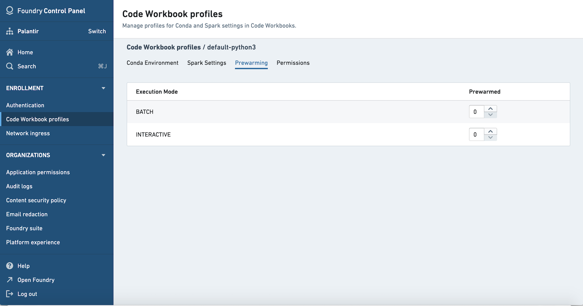 code workbook profiles wmq