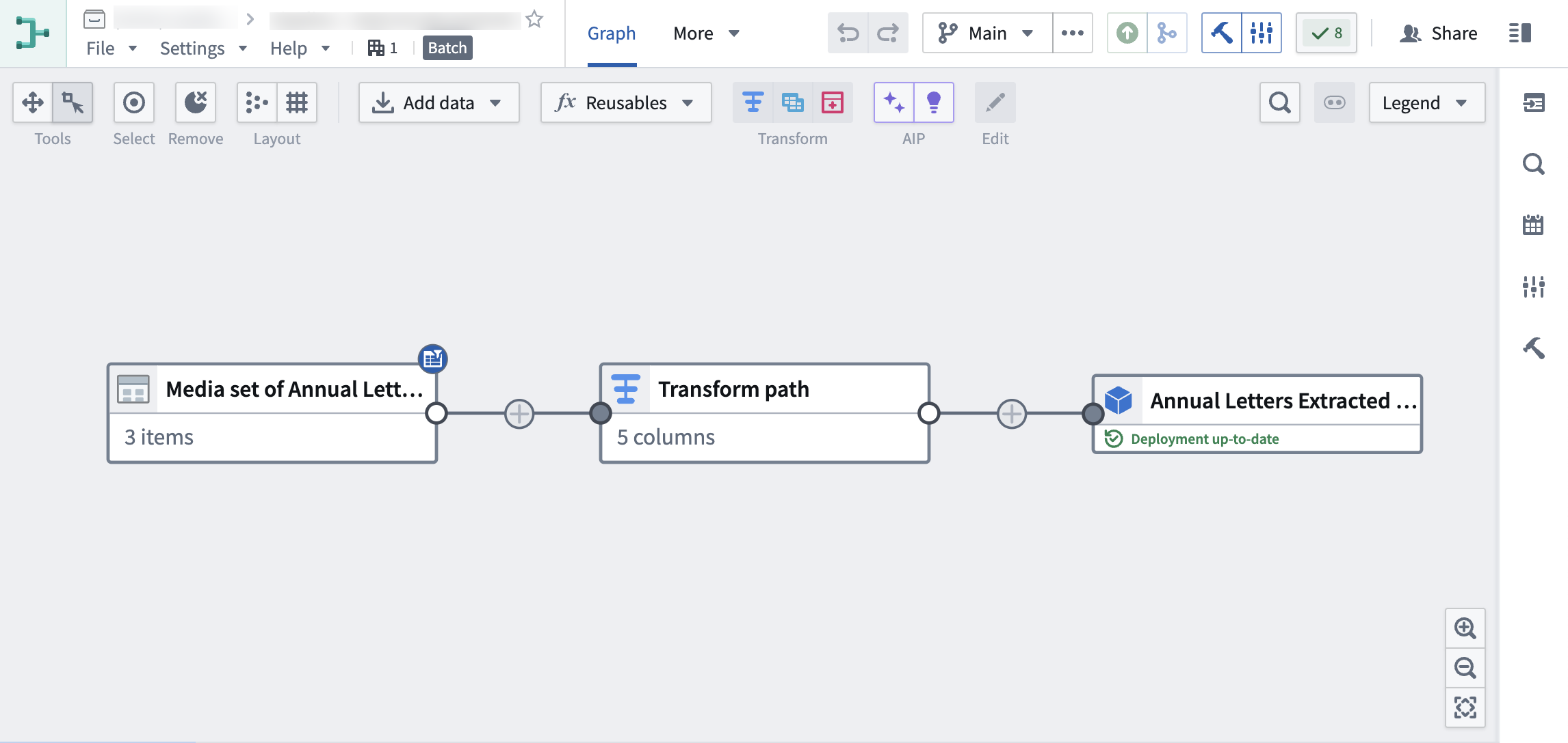 A complete Pipeline Builder pipeline.