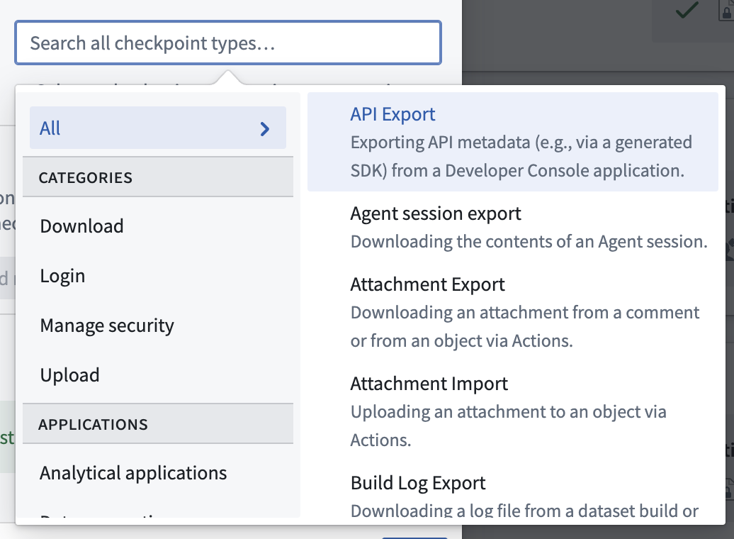 checkpoint-type-selector