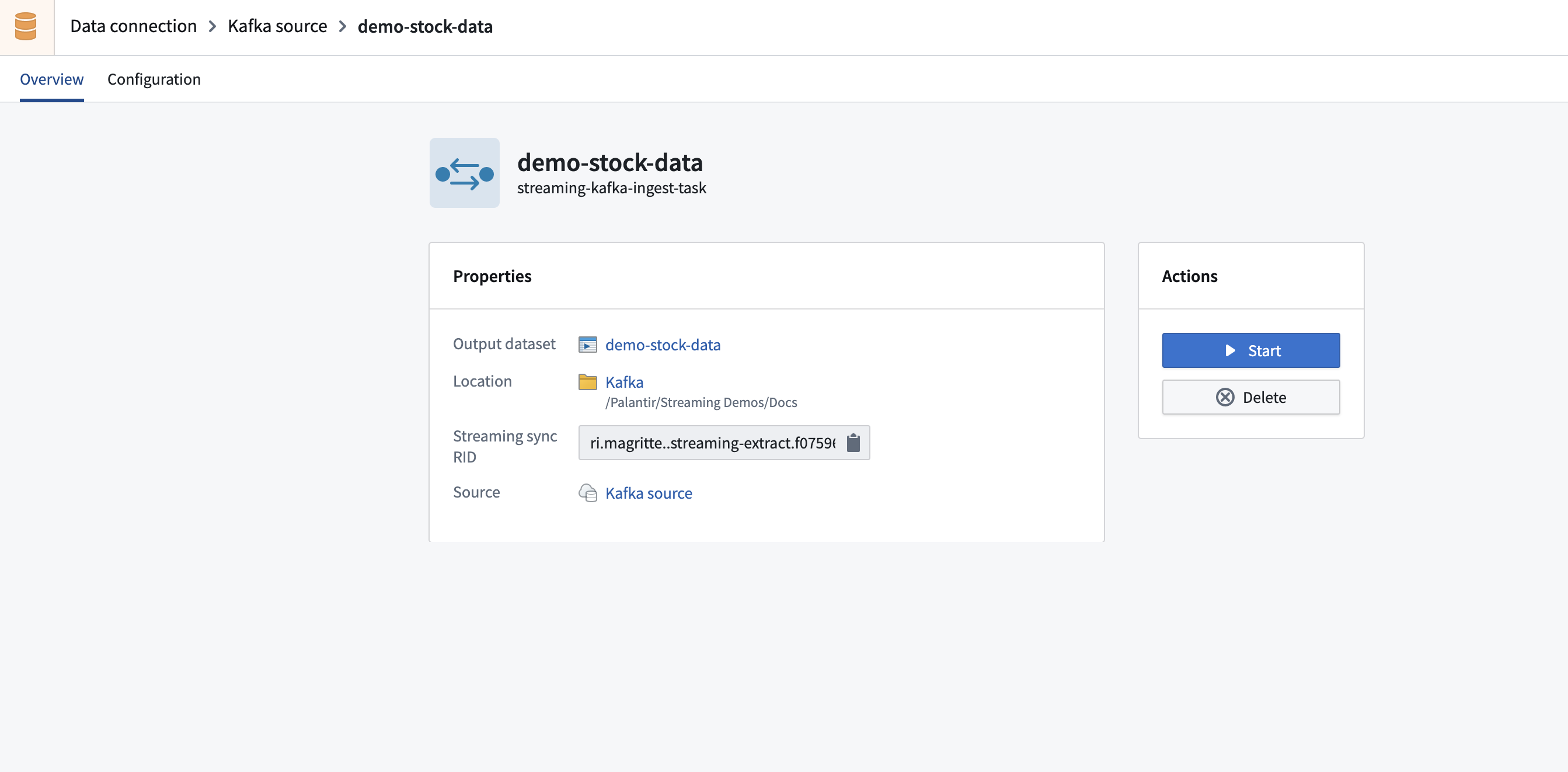 Kafka sync overview