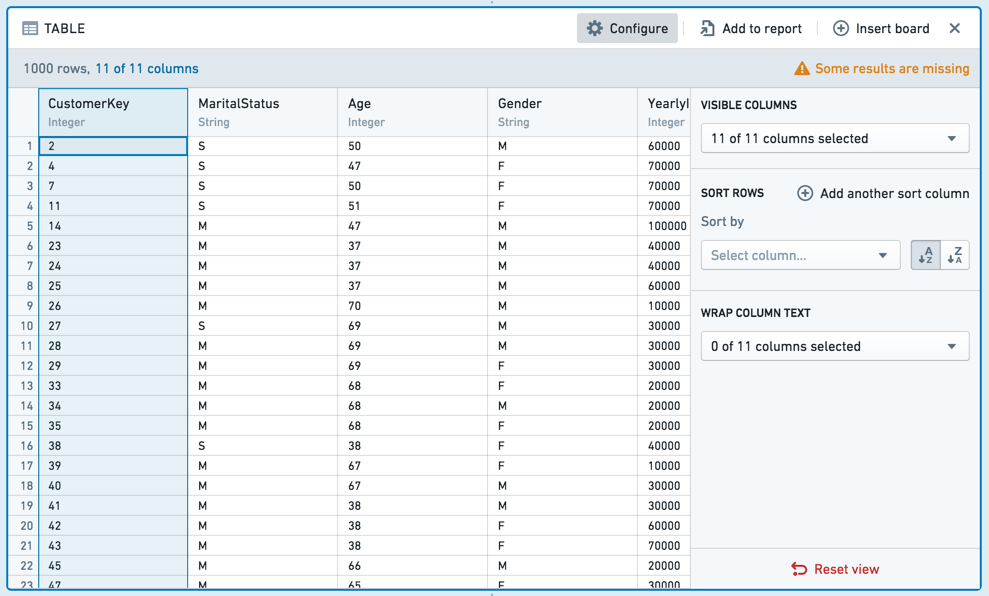 table-configure
