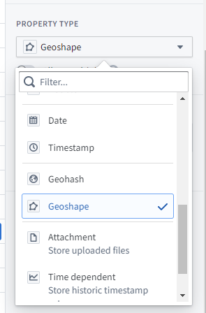 Geoshape property type in the Ontology Manager