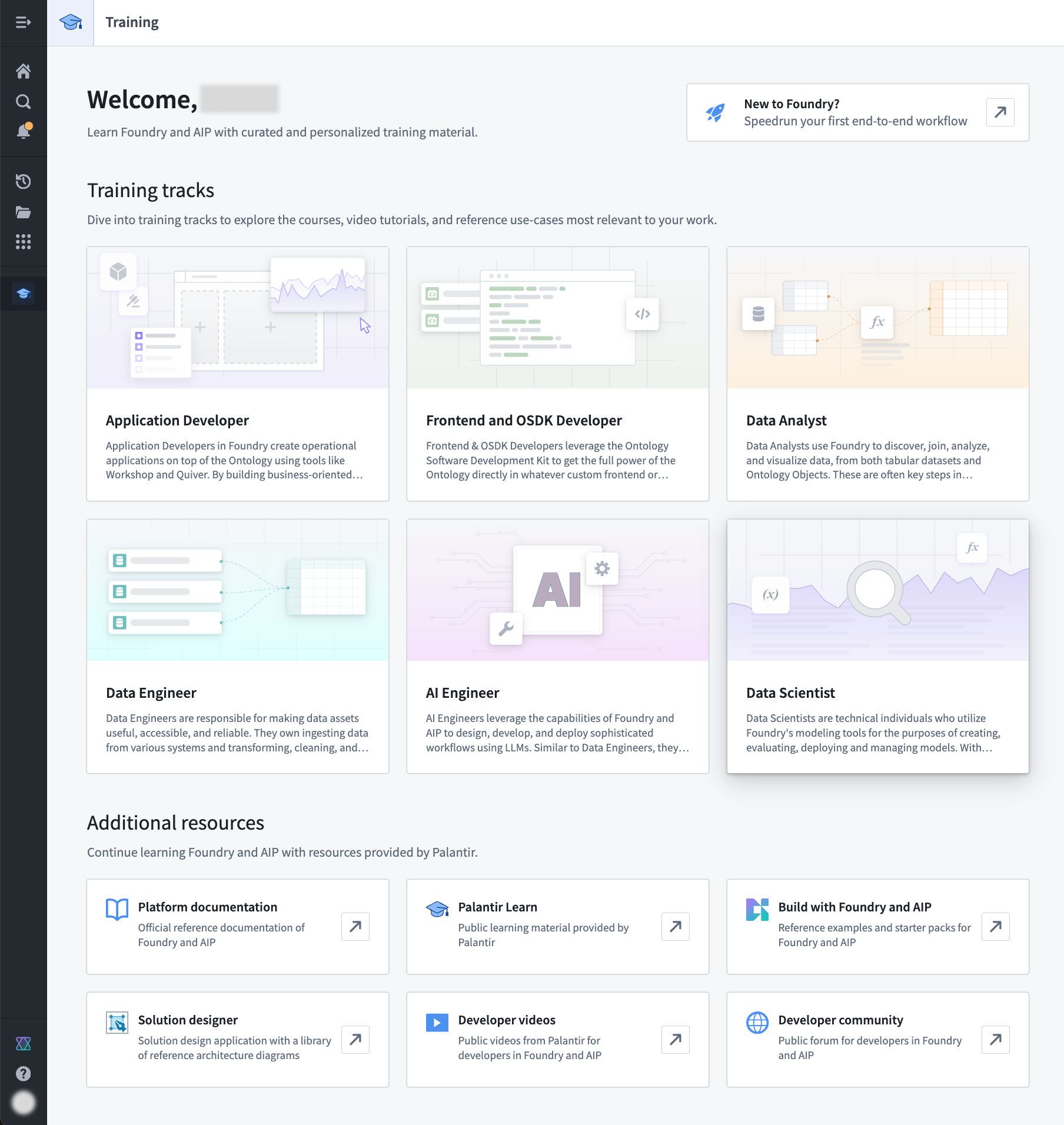 Training application