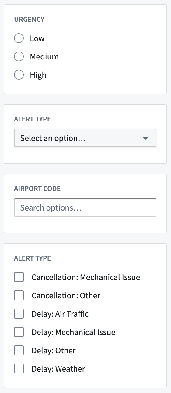 String selector example