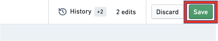 Save button