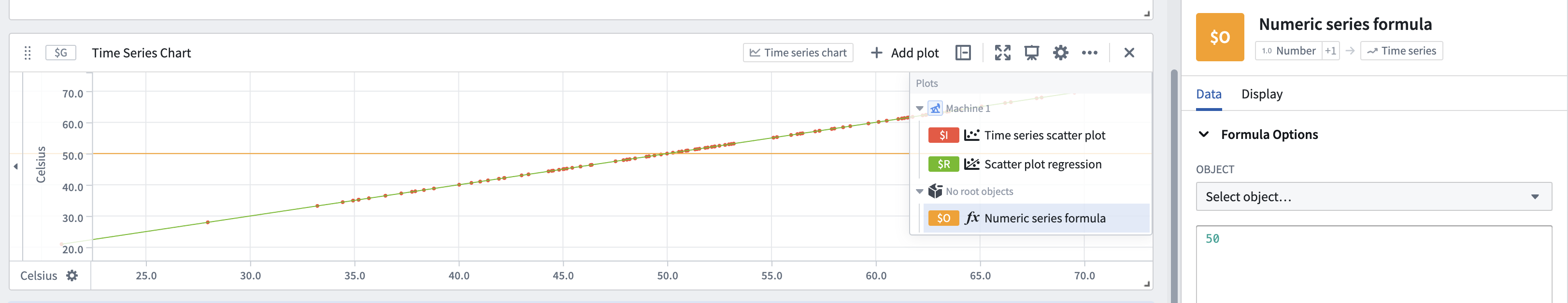 Numeric series formula example