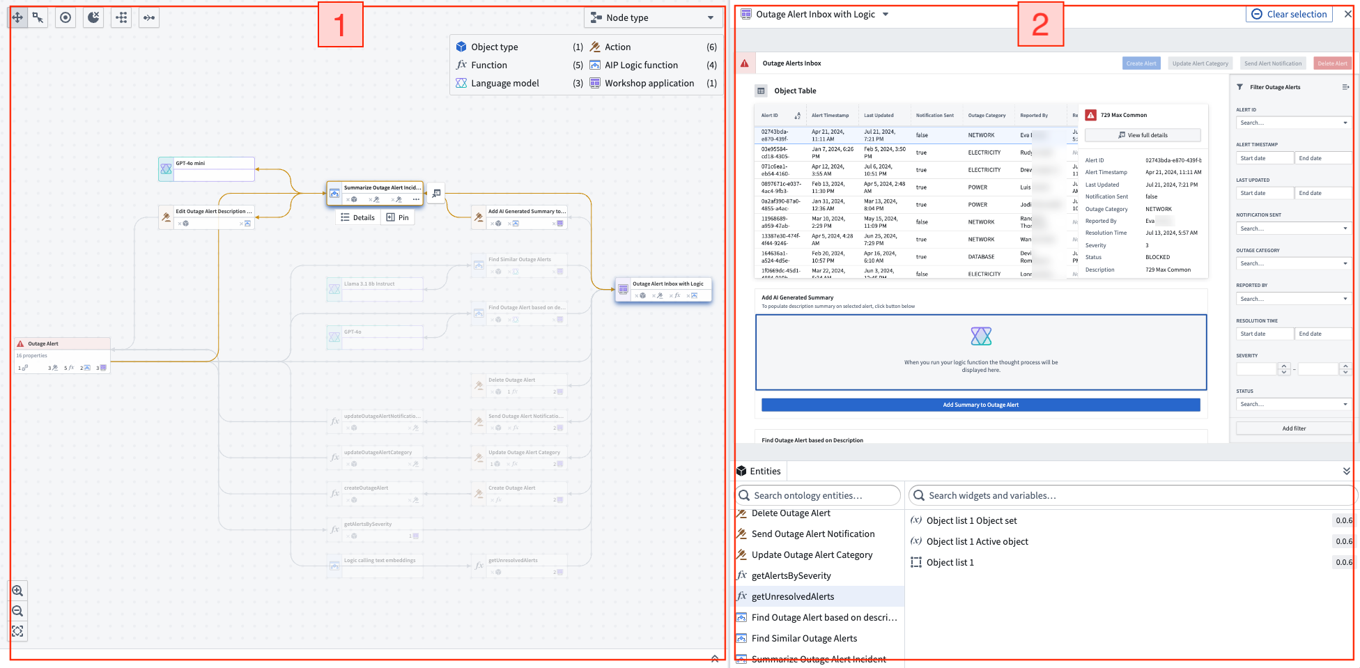 Example open in Workflow Lineage buttons from other applications.