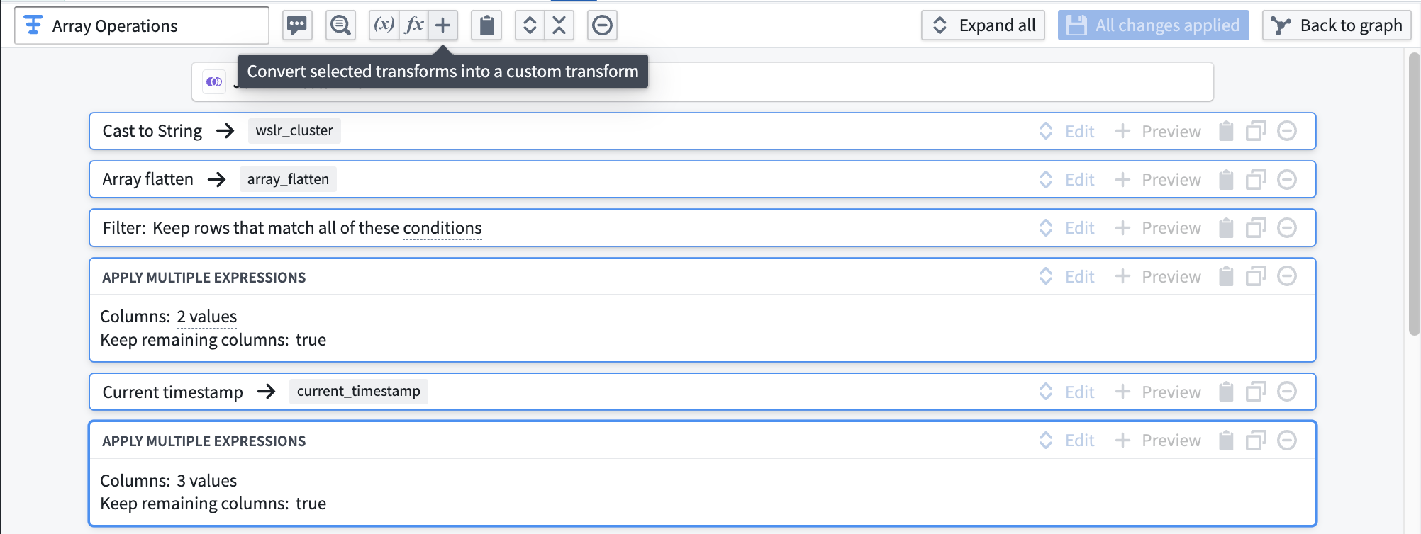 Setup for creating a new custom function.