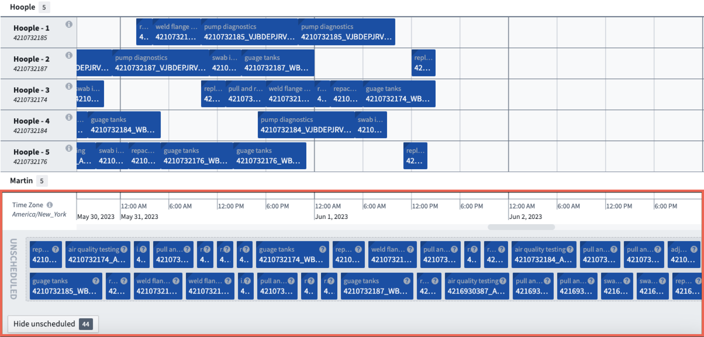Example: Standard unallocated puck size.