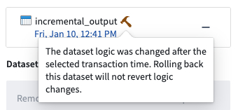 Logic was changed after selected rollback transaction.