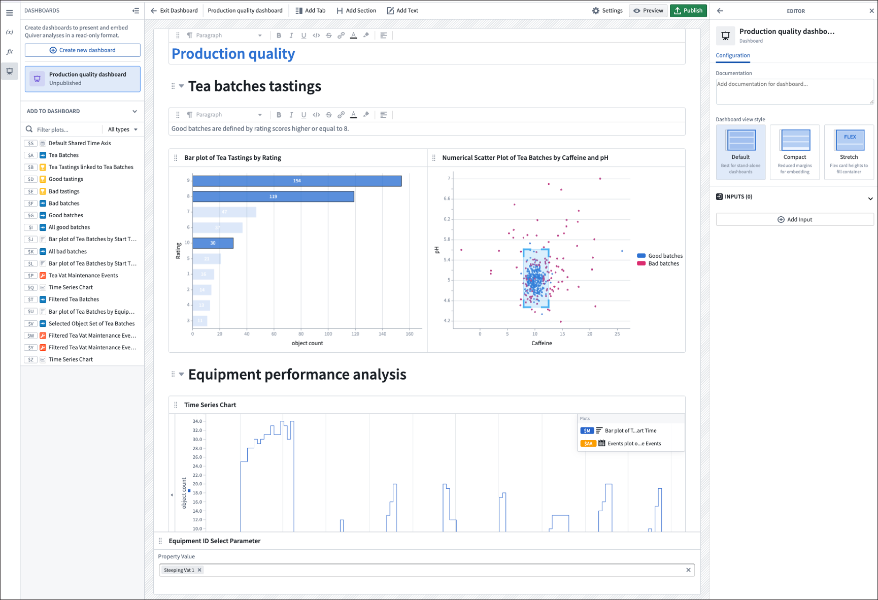 quiver dashboard