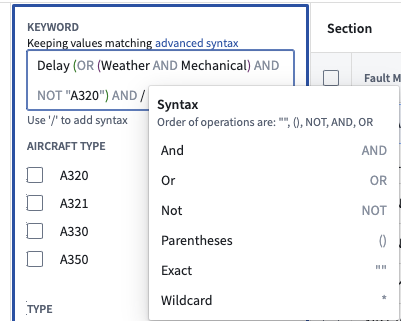 Advanced Keyword Search