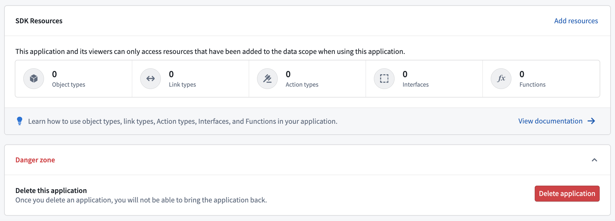 Legacy applications were deleted manually through the overview page