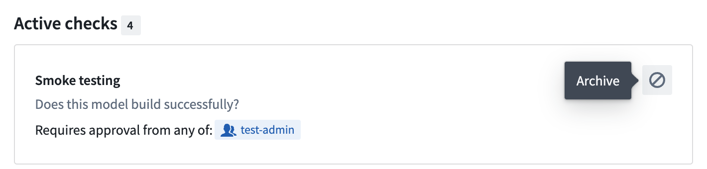 Archive check setting