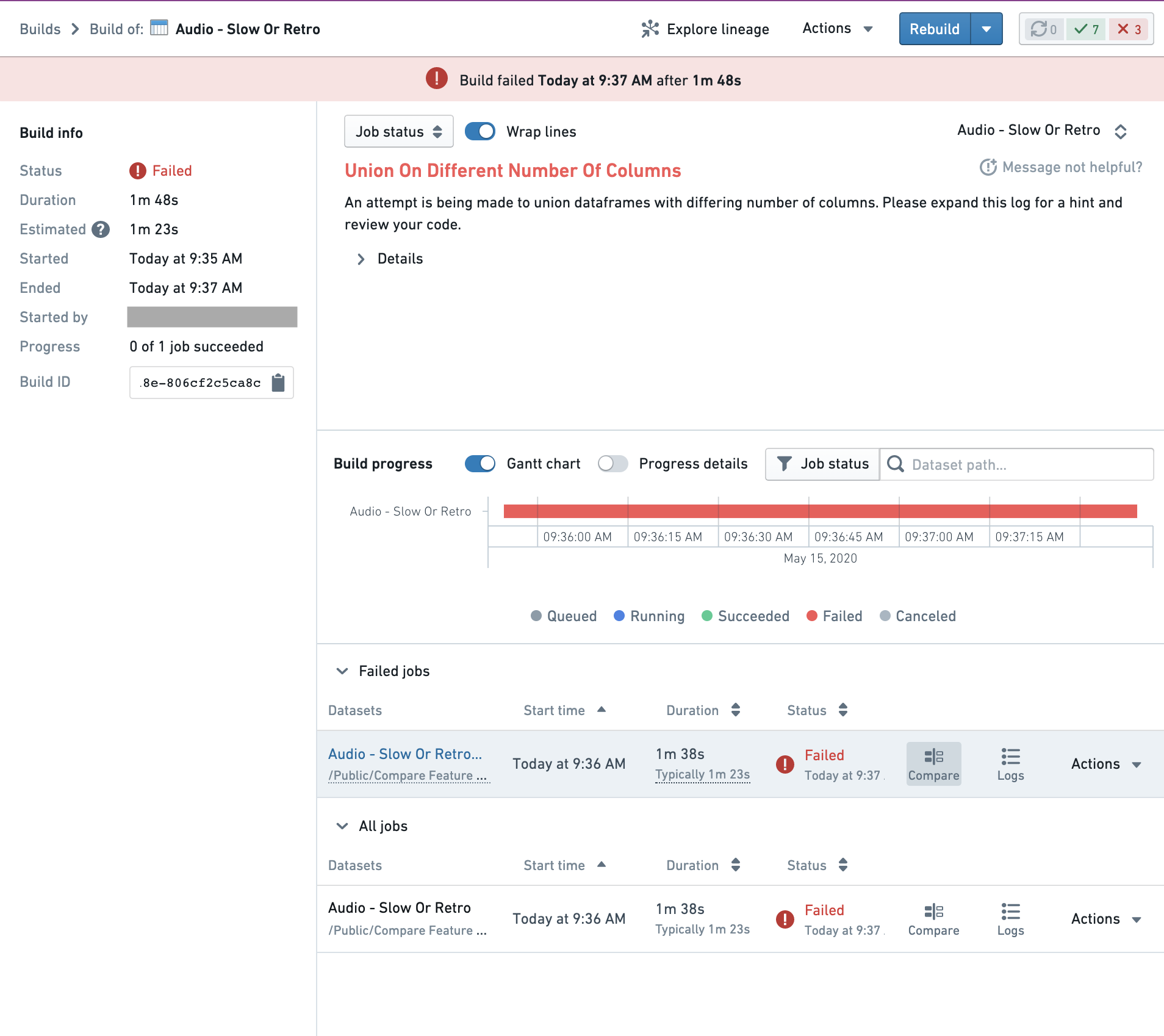 Open Job Comparison Tool